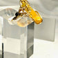 Yellow agate ring
