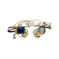 Opalescent rhinestone bracelet