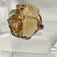 Citrine & Rhinestone Ring