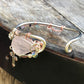 Cross pink rose quartz