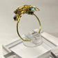 Alexandrite rhinestone ring