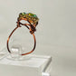 Alexandrite rhinestone ring