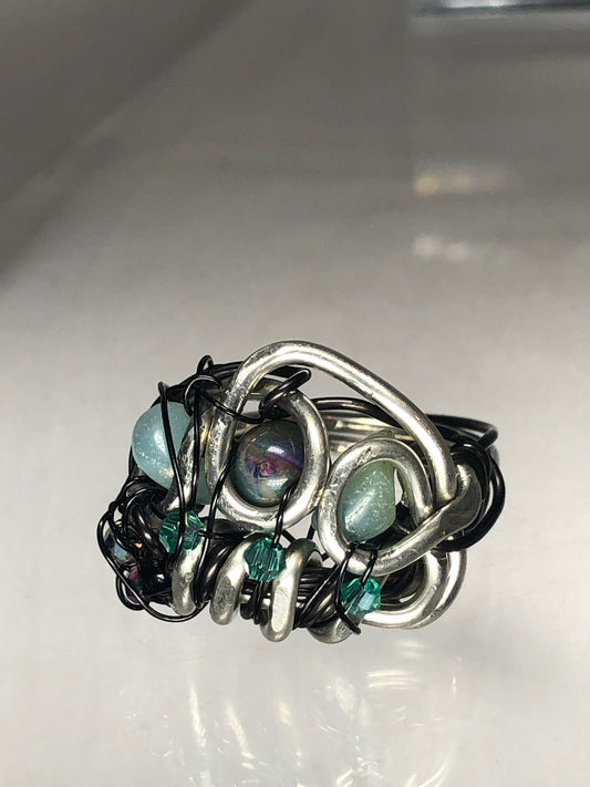 Larimar & Tiger Eye Ring