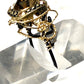 Chocolate rhinestone ring