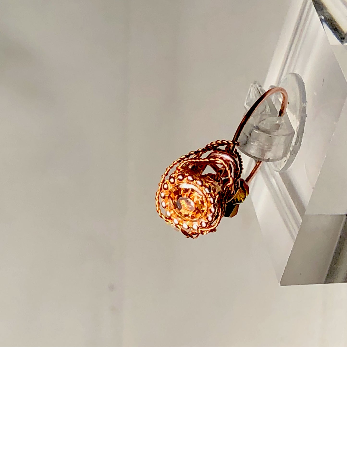 Saturn rhinestone ring