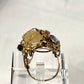 Citrine & Rhinestone Ring